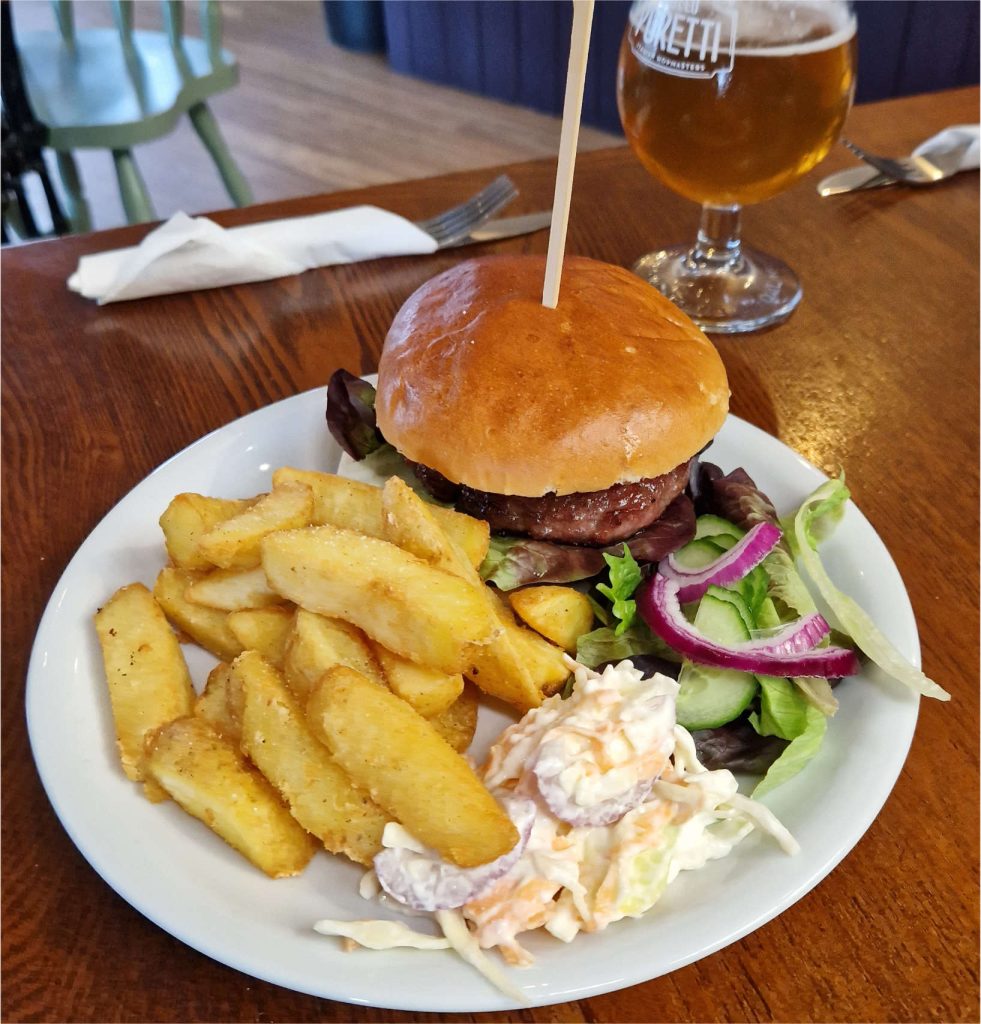 Horse Shoe Tearooms - Burger & Chips